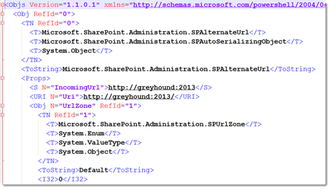 XML Object from PowerShell